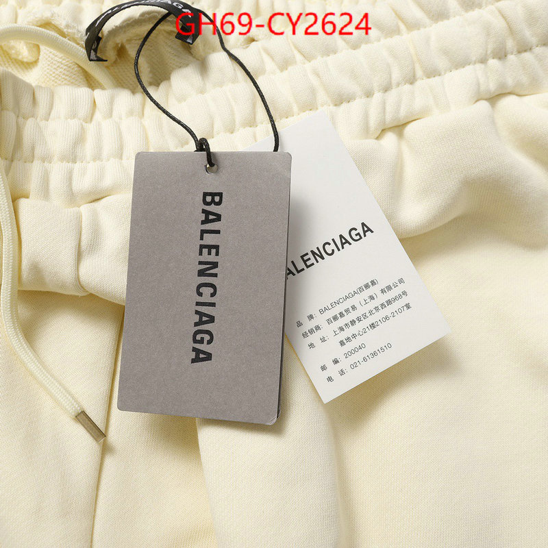 Clothing-Balenciaga buy cheap ID: CY2624 $: 69USD