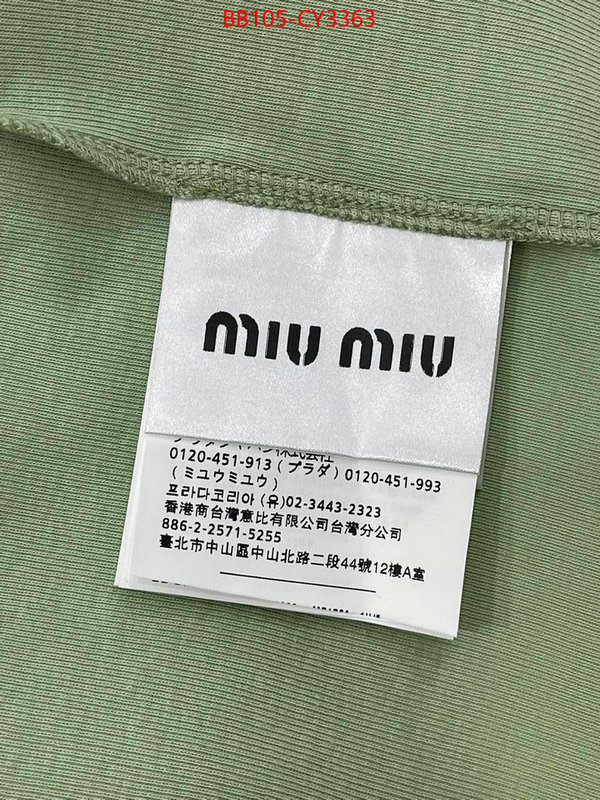 Clothing-MIU MIU fake designer ID: CY3363 $: 105USD