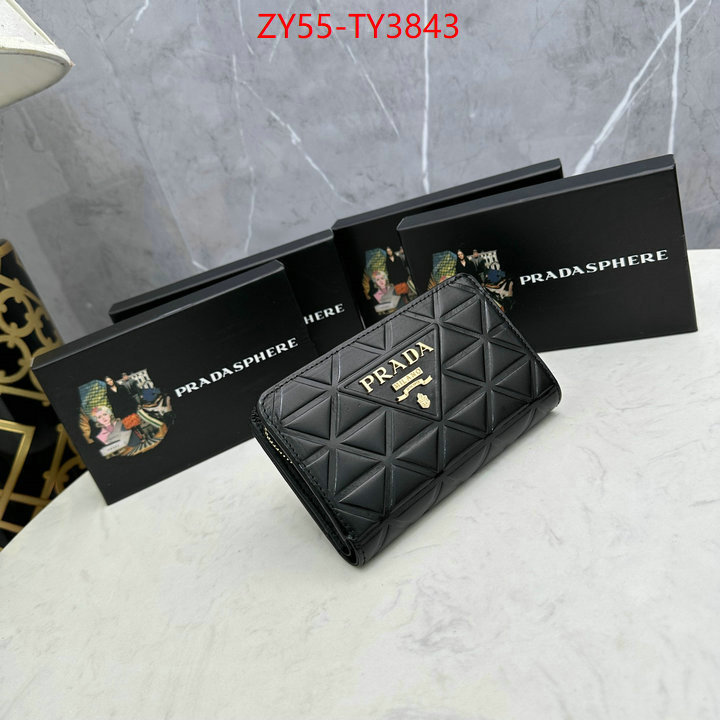 Prada Bags (4A)-Wallet best like ID: TY3843 $: 55USD
