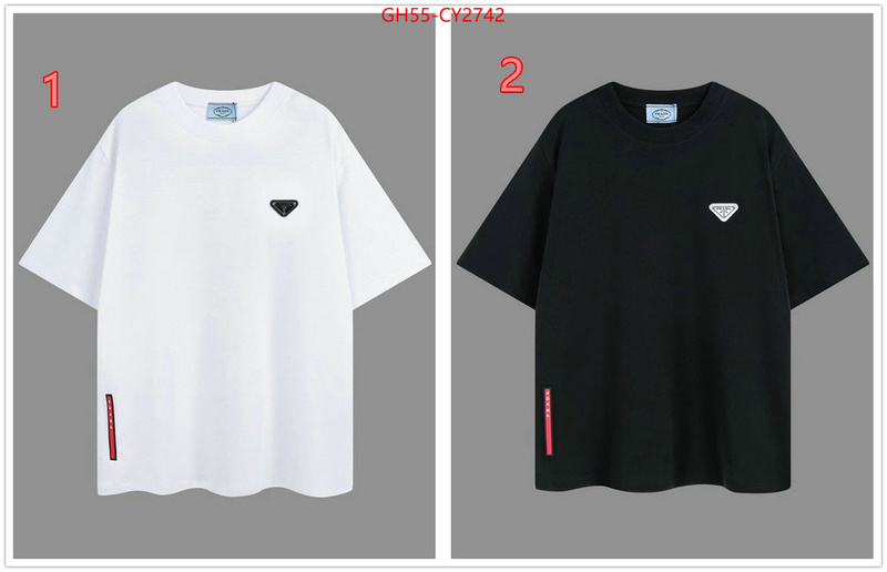 Clothing-Prada fashion replica ID: CY2742 $: 55USD