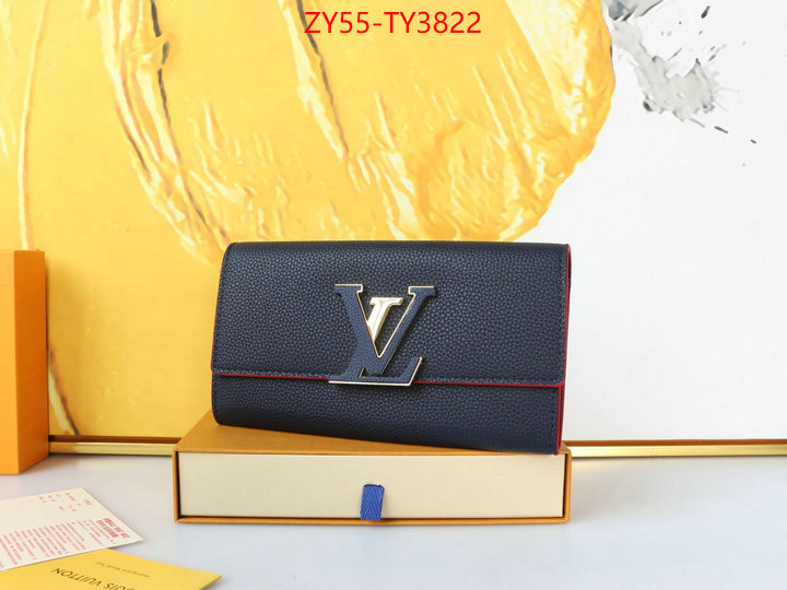 LV Bags(4A)-Wallet buying replica ID: TY3822 $: 55USD