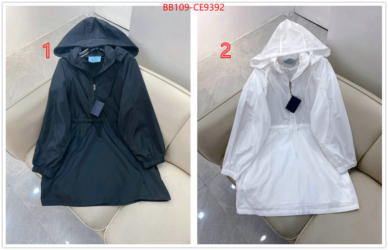 Clothing-Prada designer fashion replica ID: CE9392 $: 109USD