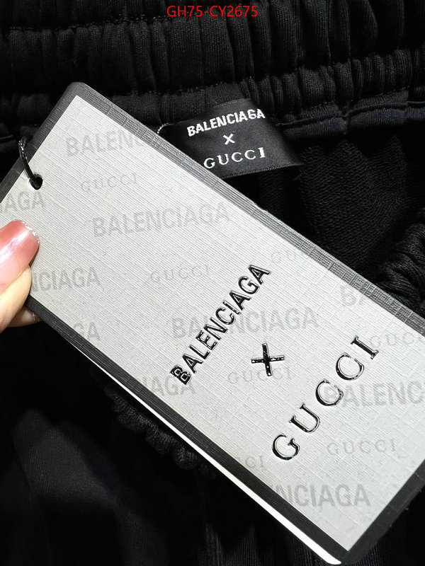 Clothing-Balenciaga highest product quality ID: CY2675 $: 75USD