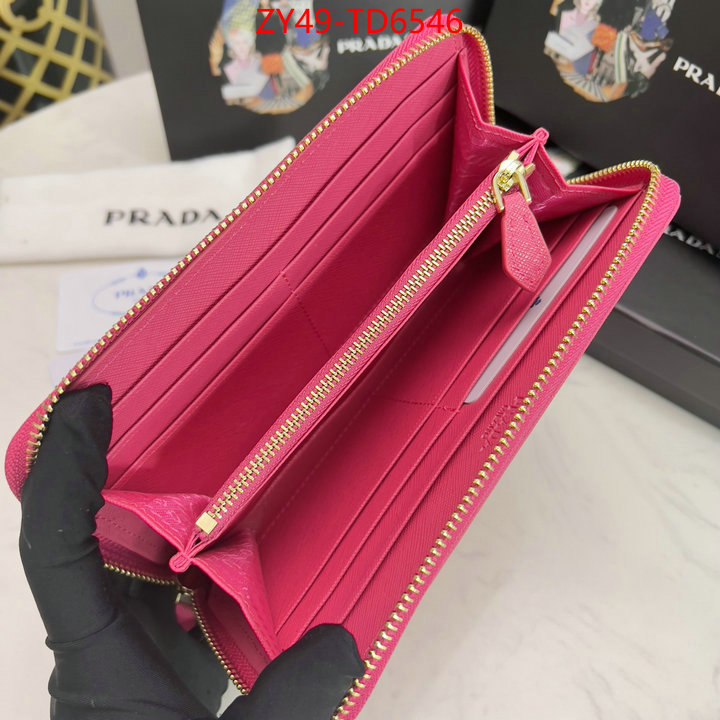 Prada Bags (4A)-Wallet what ID: TD6546 $: 49USD