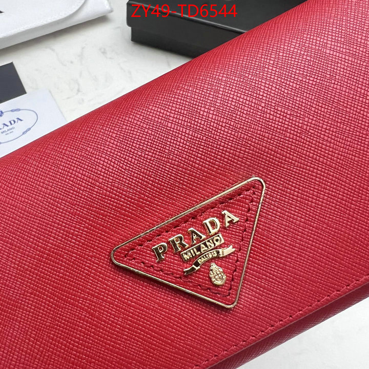 Prada Bags (4A)-Wallet replica best ID: TD6544 $: 49USD