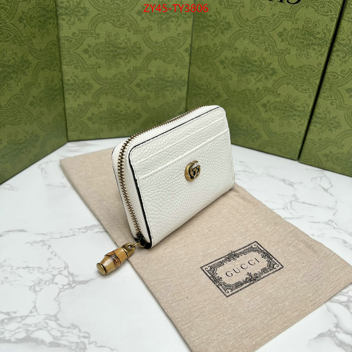 Gucci Bags(4A)-Wallet- where to find best ID: TY3806 $: 45USD