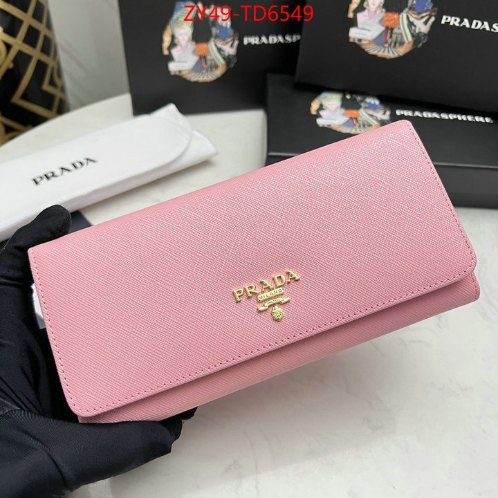 Prada Bags (4A)-Wallet best fake ID: TD6549 $: 49USD