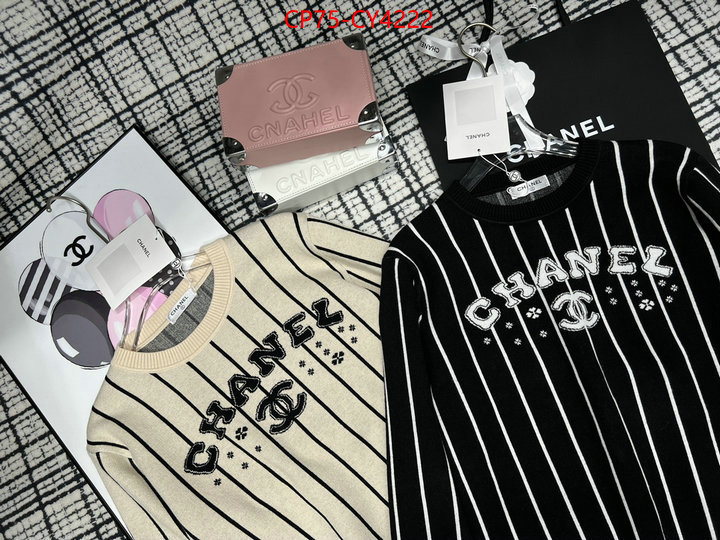 Clothing-Chanel best knockoff ID: CY4222 $: 75USD