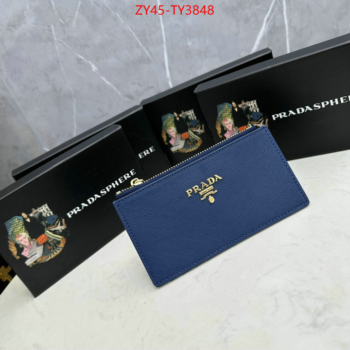 Prada Bags (4A)-Wallet best site for replica ID: TY3848 $: 45USD