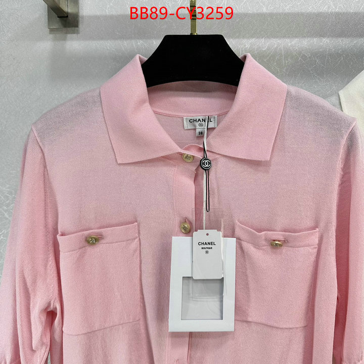 Clothing-Chanel best quality designer ID: CY3259 $: 89USD