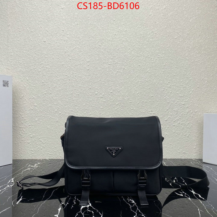 Prada Bags (TOP)-Diagonal- where could you find a great quality designer ID: BD6106 $: 185USD