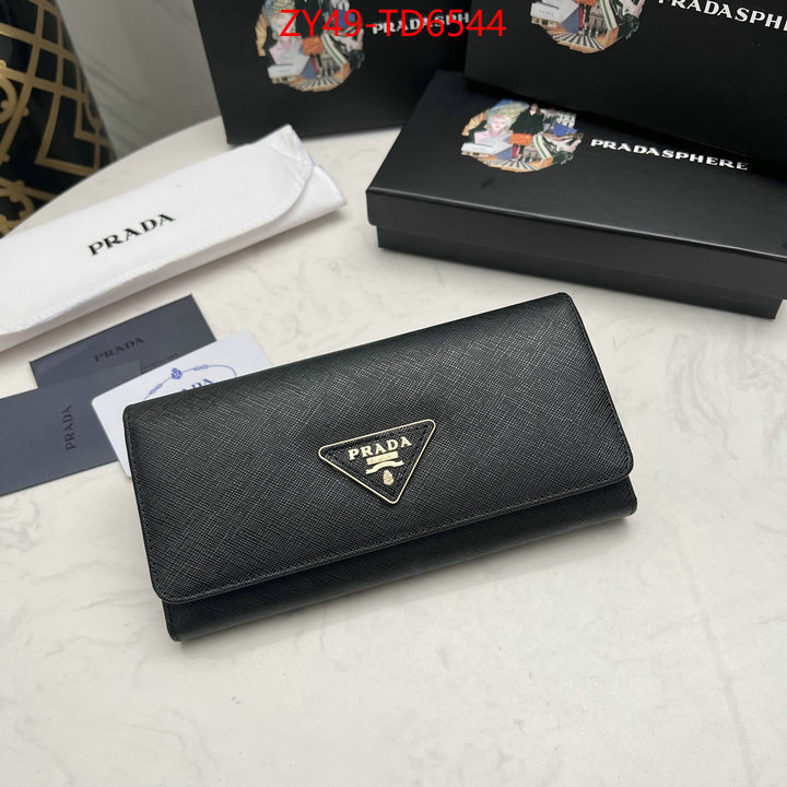 Prada Bags (4A)-Wallet replica best ID: TD6544 $: 49USD