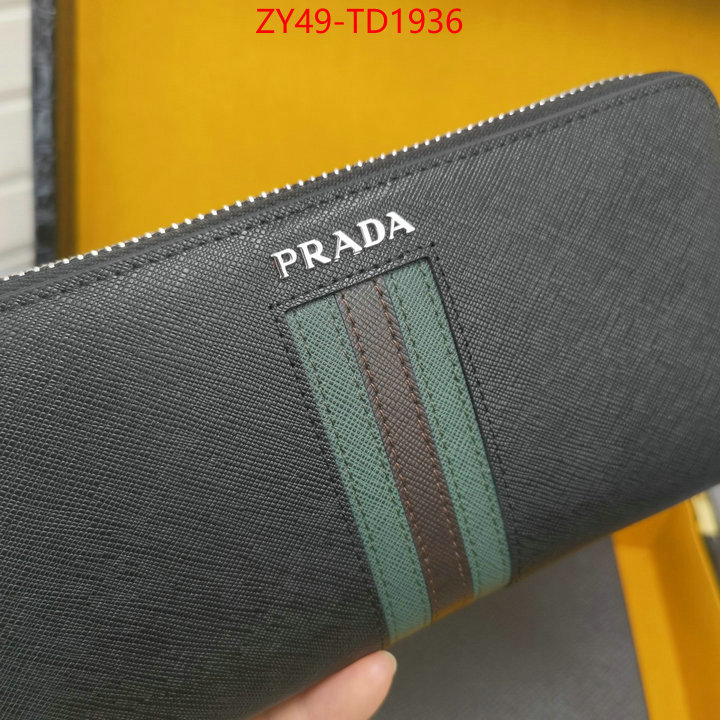 Prada Bags (4A)-Wallet luxury fashion replica designers ID: TD1936 $: 49USD