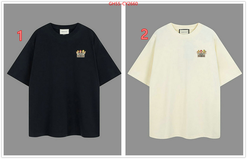 Clothing-Gucci outlet sale store ID: CY2660 $: 55USD