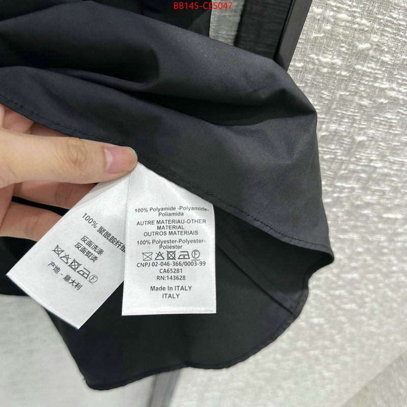 Clothing-Prada high quality replica designer ID: CE5047 $: 145USD