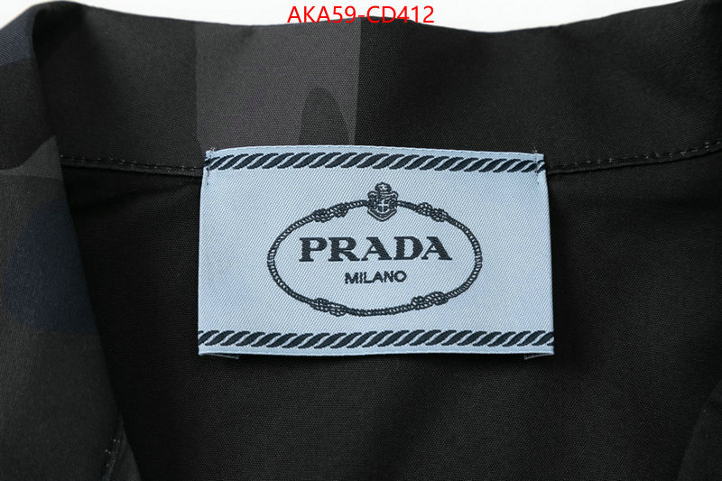 Clothing-Prada how to start selling replica ID: CD412 $: 59USD