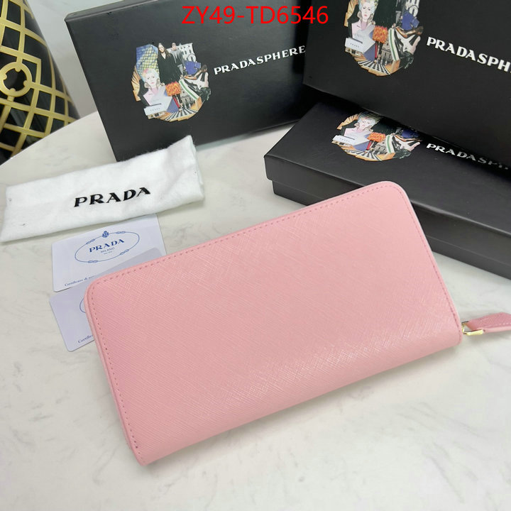 Prada Bags (4A)-Wallet what ID: TD6546 $: 49USD