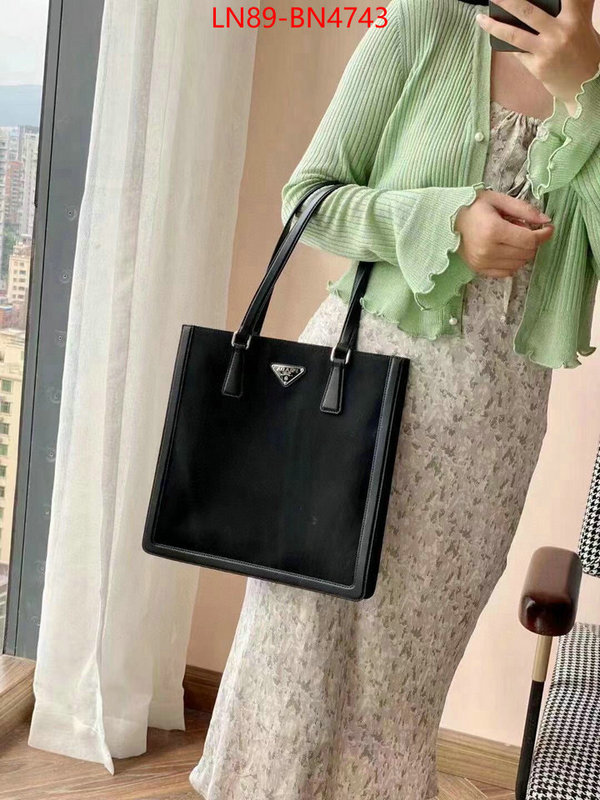 Prada Bags (4A)-Handbag- fake ID: BN4743 $: 89USD