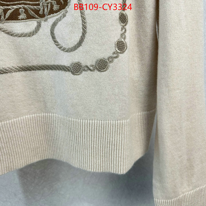 Clothing-Hermes high quality 1:1 replica ID: CY3324 $: 109USD