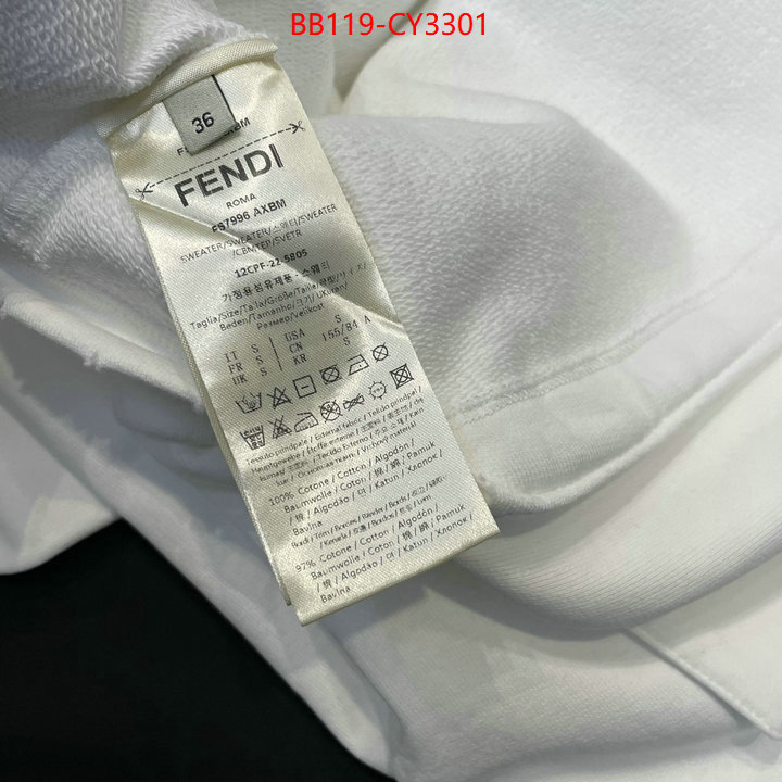 Clothing-Fendi what's the best to buy replica ID: CY3301 $: 119USD