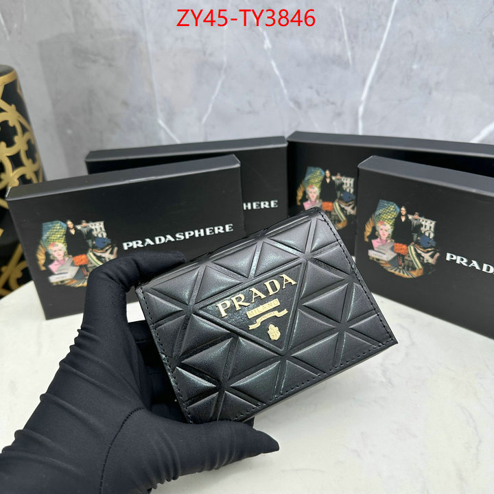 Prada Bags (4A)-Wallet buy best quality replica ID: TY3846 $: 45USD