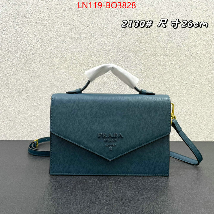 Prada Bags (4A)-Diagonal- buy best high-quality ID: BO3828 $: 119USD