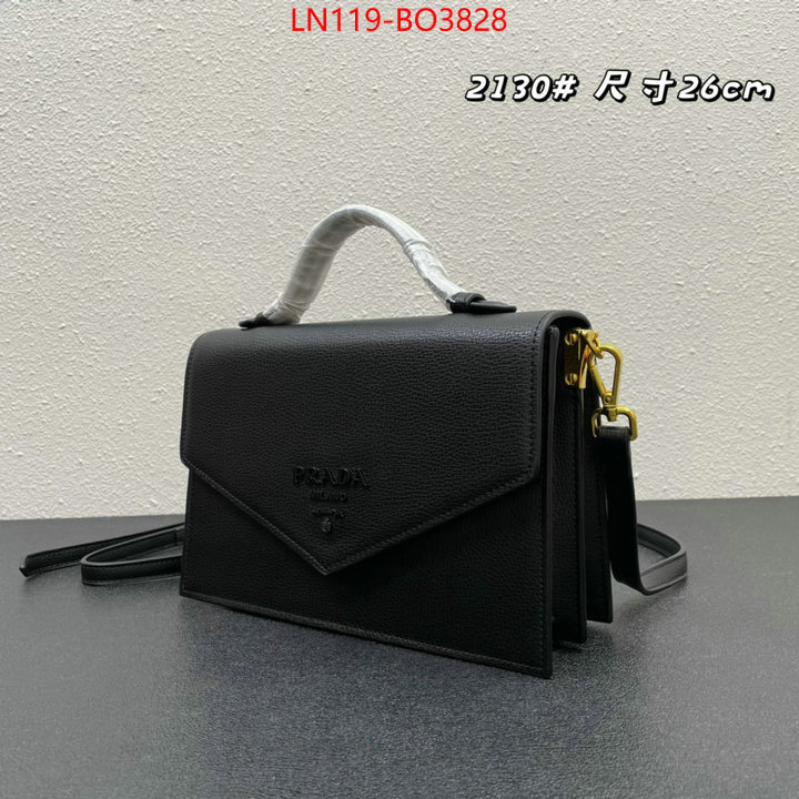 Prada Bags (4A)-Diagonal- buy best high-quality ID: BO3828 $: 119USD