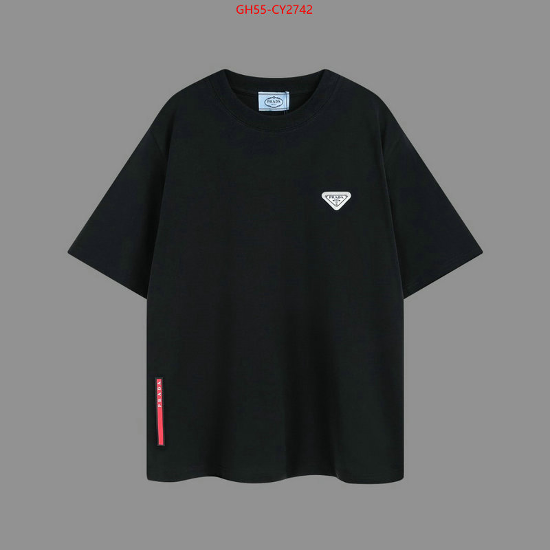 Clothing-Prada fashion replica ID: CY2742 $: 55USD