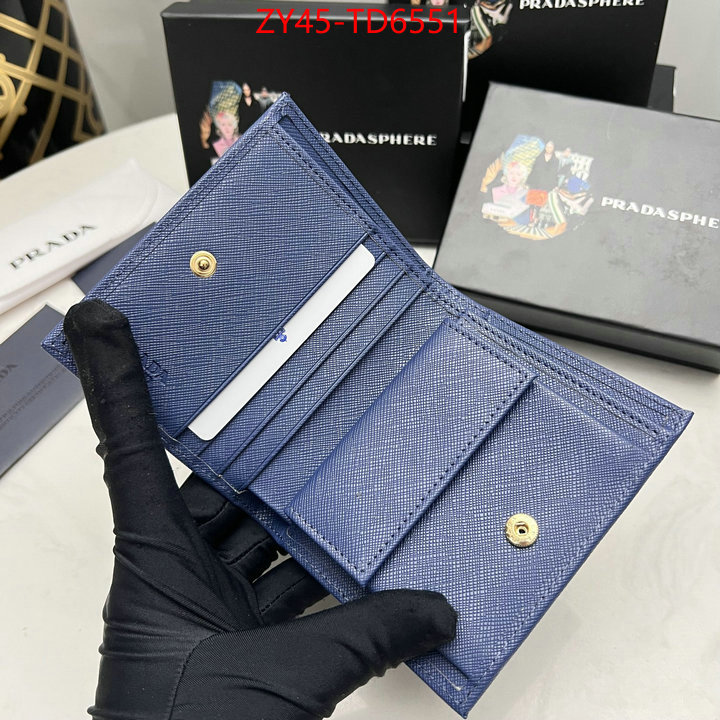 Prada Bags (4A)-Wallet what best replica sellers ID: TD6551 $: 45USD