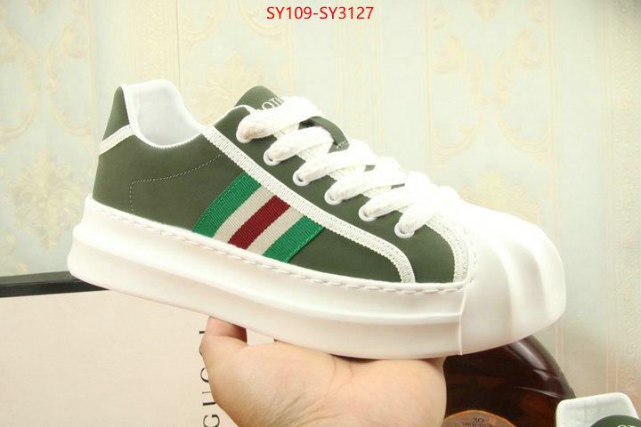 Men Shoes-Gucci wholesale replica shop ID: SY3127 $: 109USD