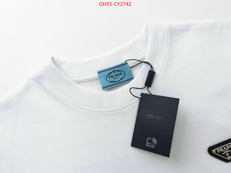 Clothing-Prada fashion replica ID: CY2742 $: 55USD