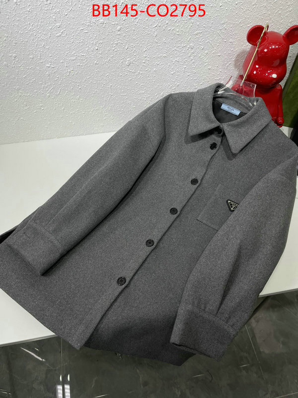 Clothing-Prada designer high replica ID: CO2795 $: 145USD