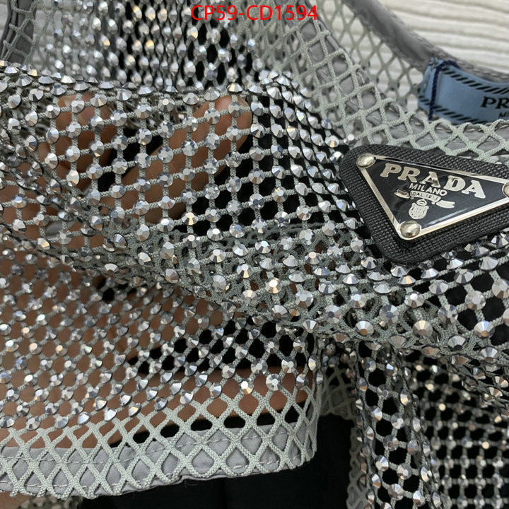 Clothing-Prada shop cheap high quality 1:1 replica ID: CD1594 $: 59USD