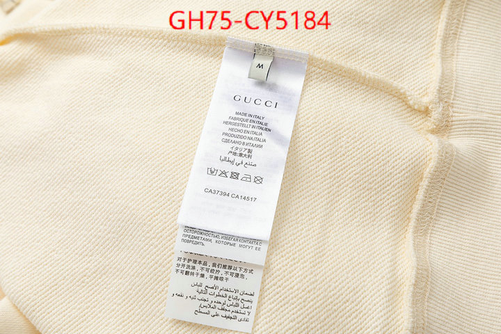 Clothing-Gucci replica every designer ID: CY5184 $: 75USD