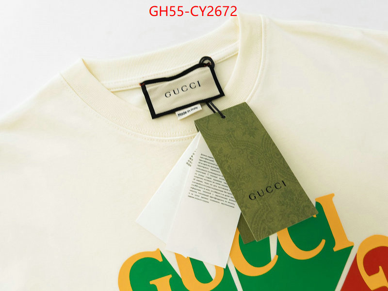 Clothing-Gucci luxury fake ID: CY2672 $: 55USD