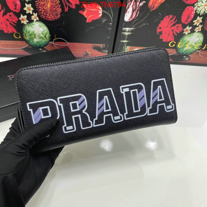 Prada Bags (4A)-Wallet what's the best to buy replica ID: TN6794 $: 49USD