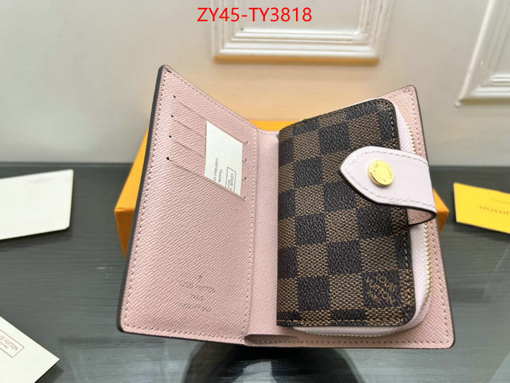 LV Bags(4A)-Wallet buy 2023 replica ID: TY3818 $: 45USD