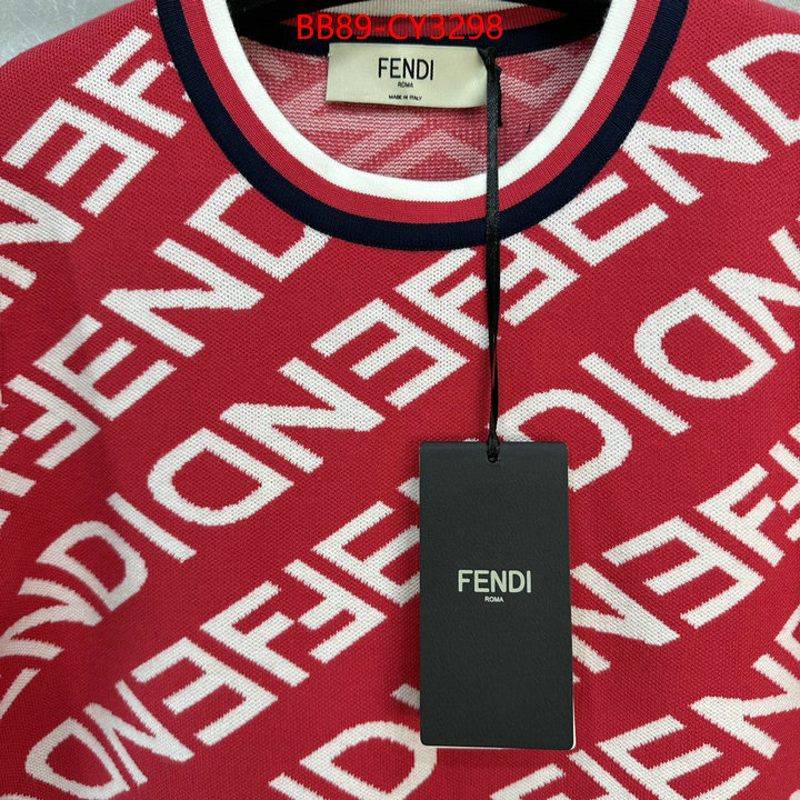 Clothing-Fendi how to buy replcia ID: CY3298 $: 89USD