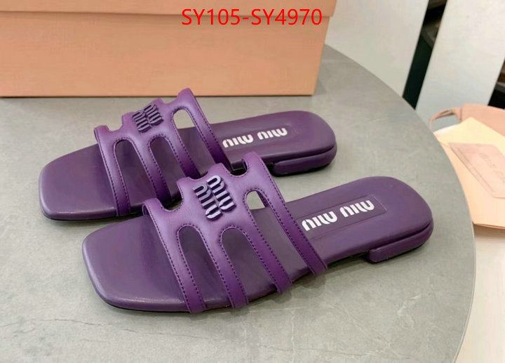 Women Shoes-Miu Miu highest quality replica ID: SY4970 $: 105USD