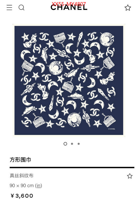 Scarf-Chanel where to buy ID: MY4807 $: 55USD