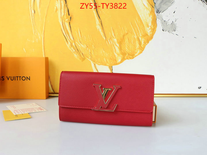 LV Bags(4A)-Wallet buying replica ID: TY3822 $: 55USD