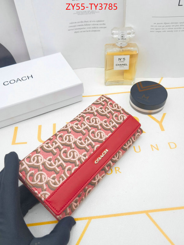 Coach Bags(4A)-Wallet aaaaa replica designer ID: TY3785 $: 55USD