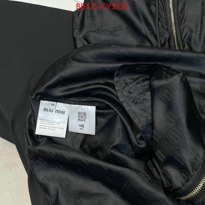 Clothing-MIU MIU high quality perfect ID: CY3353 $: 125USD