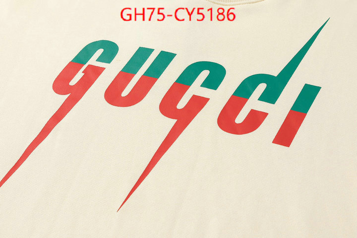 Clothing-Gucci luxury cheap ID: CY5186 $: 75USD