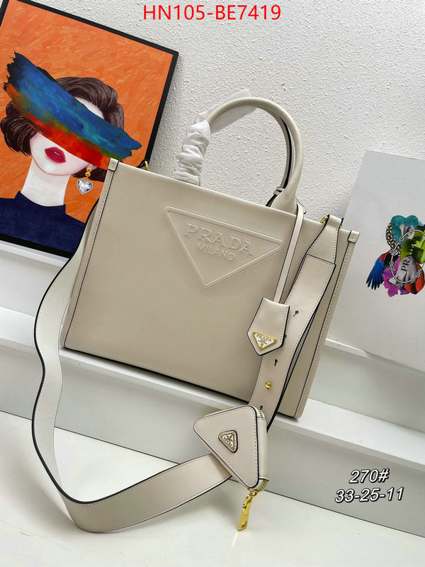 Prada Bags (4A)-Handbag- 1:1 replica ID: BE7419 $: 105USD