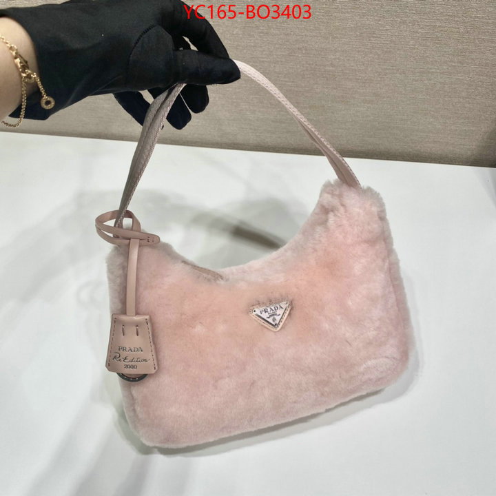 Prada Bags (TOP)-Re-Edition 2005 new designer replica ID: BO3403 $: 165USD