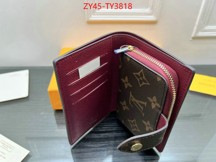 LV Bags(4A)-Wallet buy 2023 replica ID: TY3818 $: 45USD