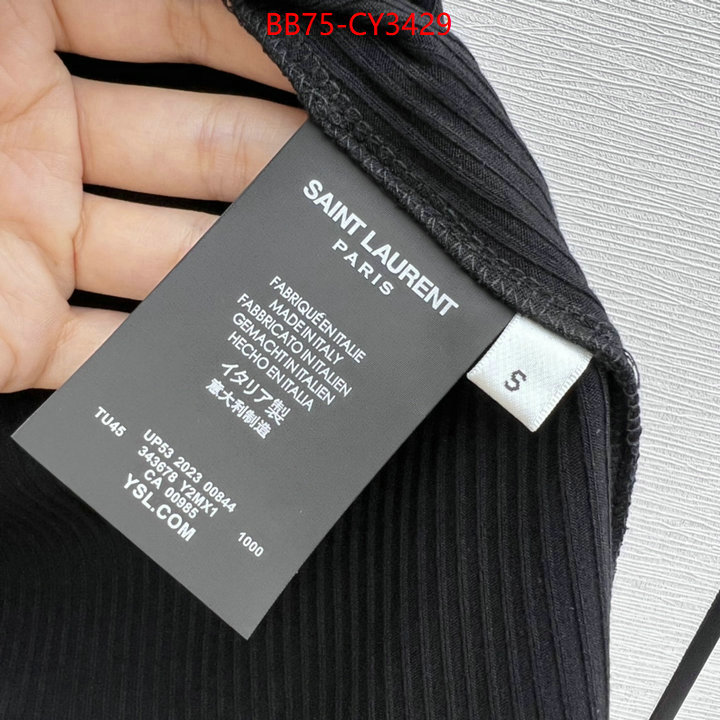 Clothing-YSL buy best quality replica ID: CY3429 $: 75USD
