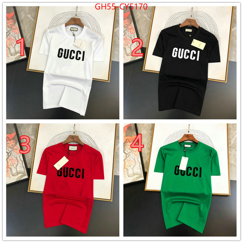 Clothing-Gucci luxury fashion replica designers ID: CY5170 $: 55USD
