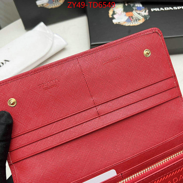 Prada Bags (4A)-Wallet best fake ID: TD6549 $: 49USD